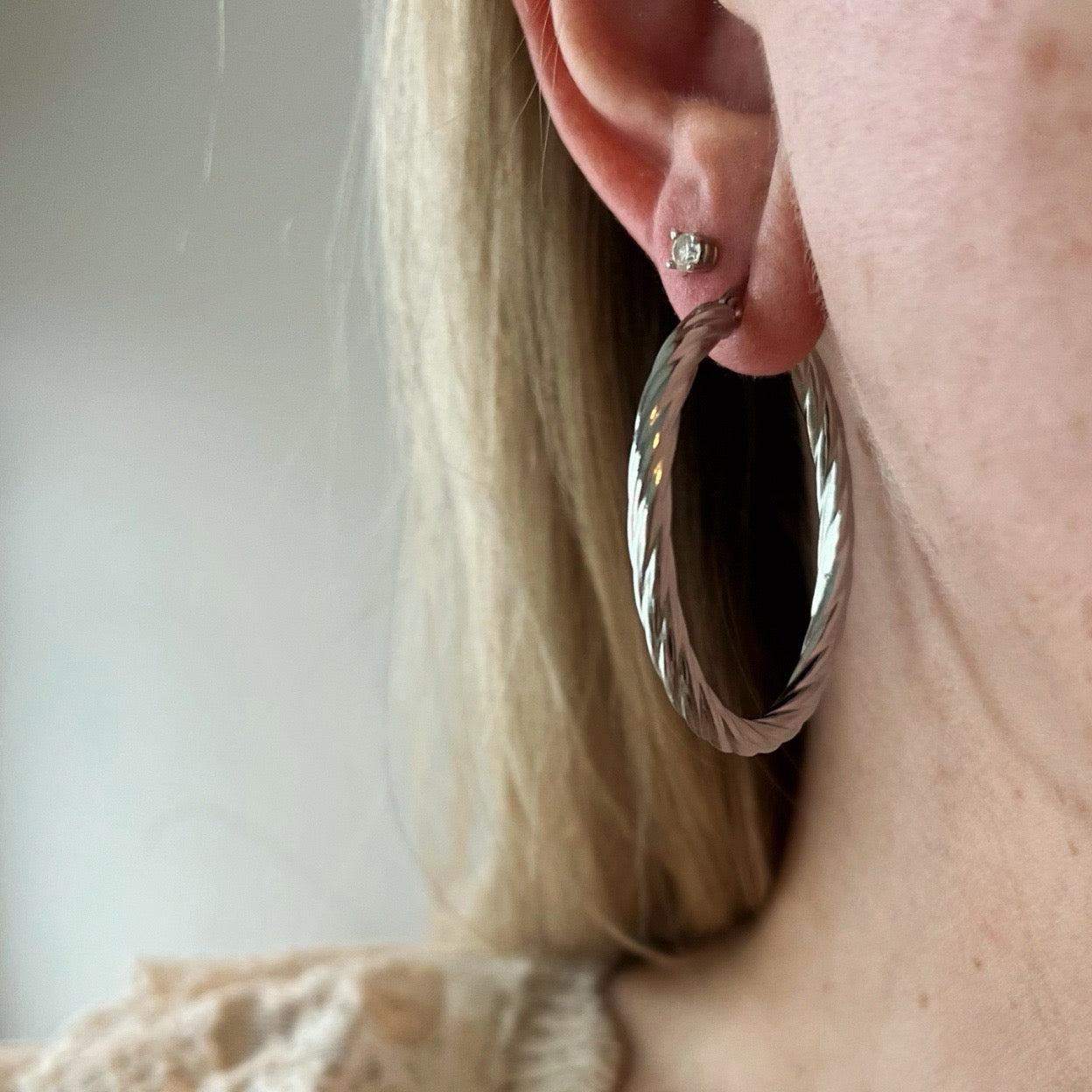 Solana Hoops - Silver