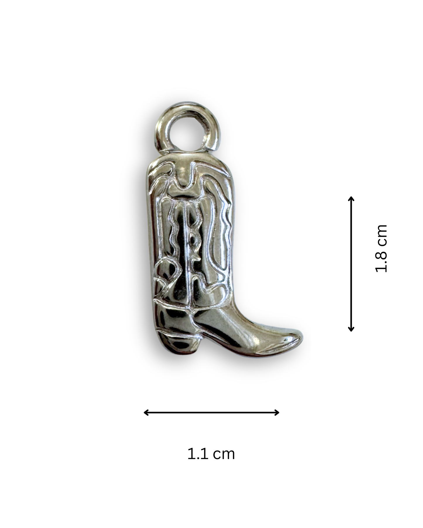 Cowboy Boots Pendant (Silver)