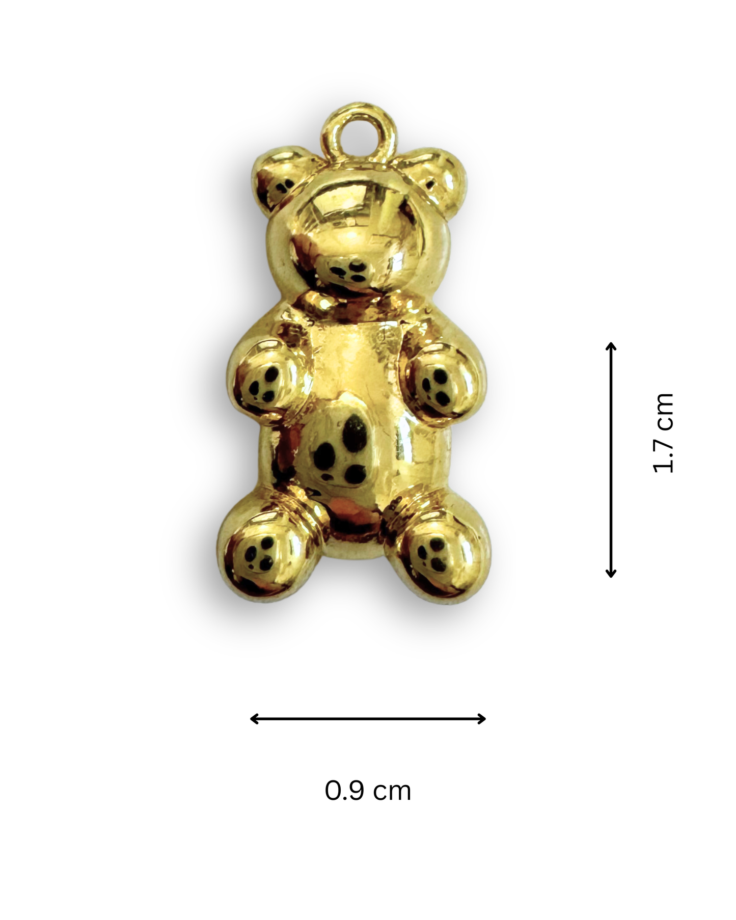Teddy Bear Pendant (Gold)