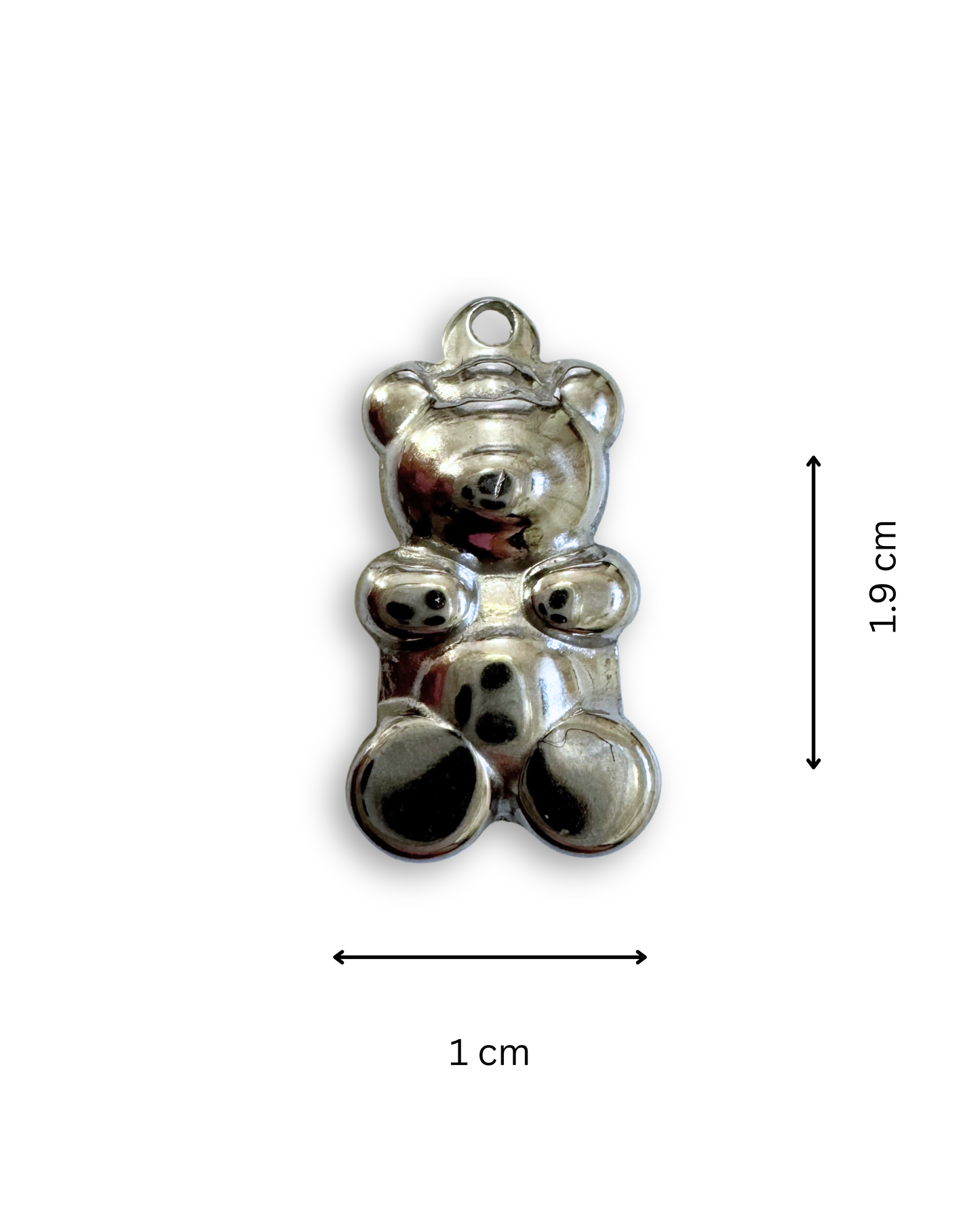 Teddy Bear Pendant (Silver)