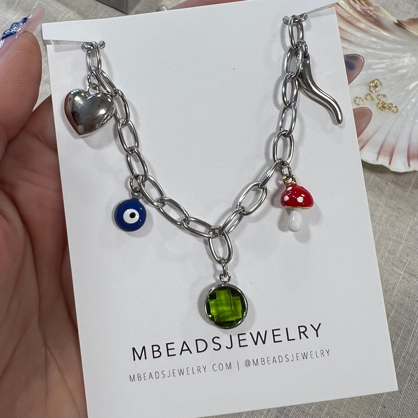 Pendentifs Cornes/Piments (Argent)