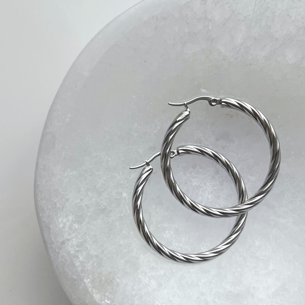 Solana Hoops - Silver