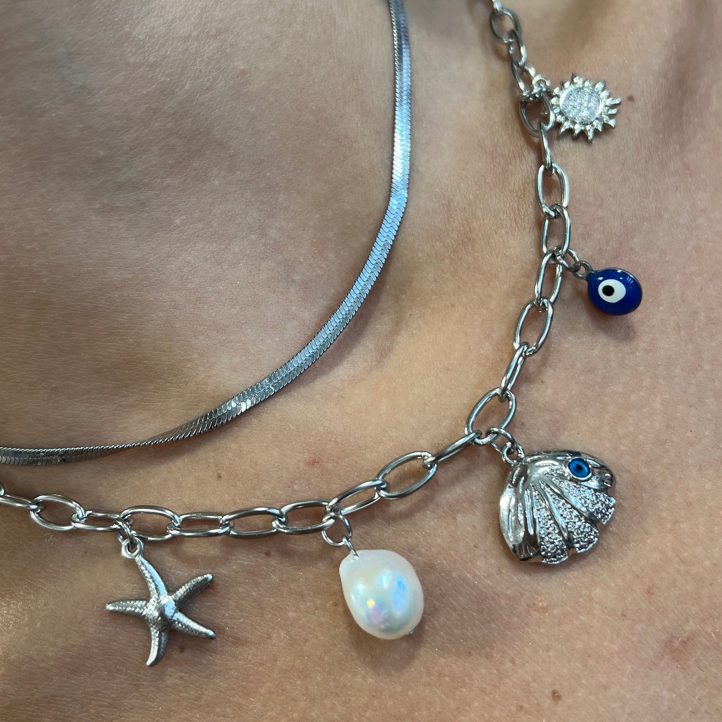 Pendentifs Étoiles De Mer (Argent)