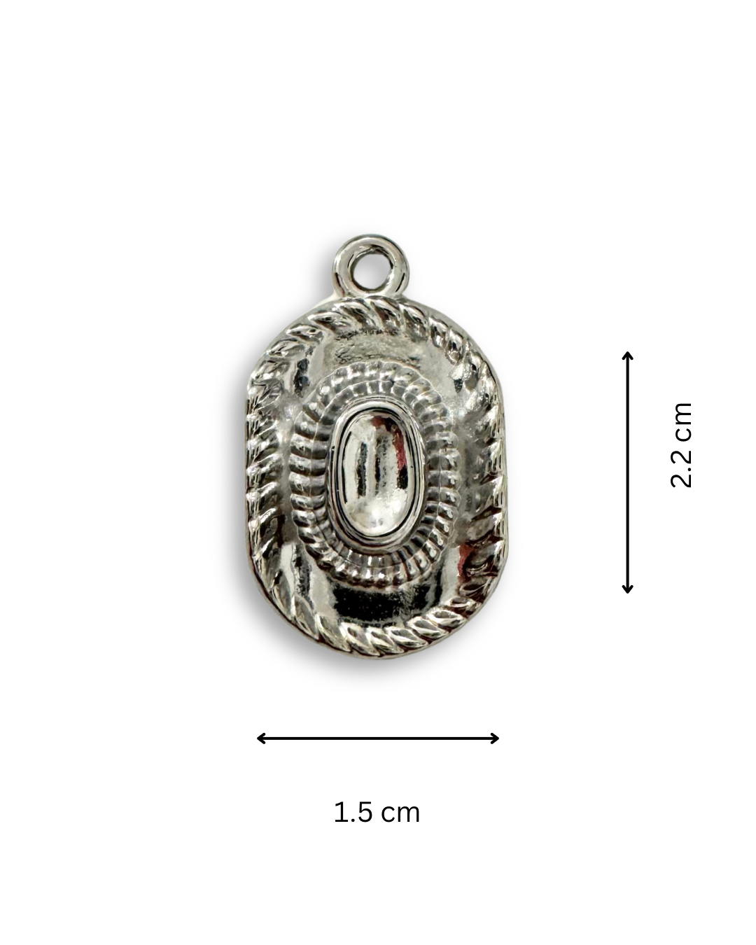 Cowboy Hat Pendant (Silver)