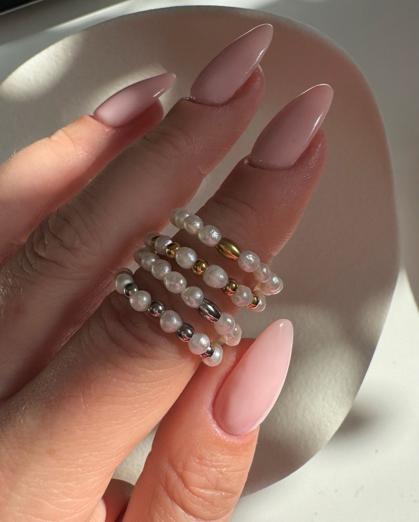 Bague Perles
