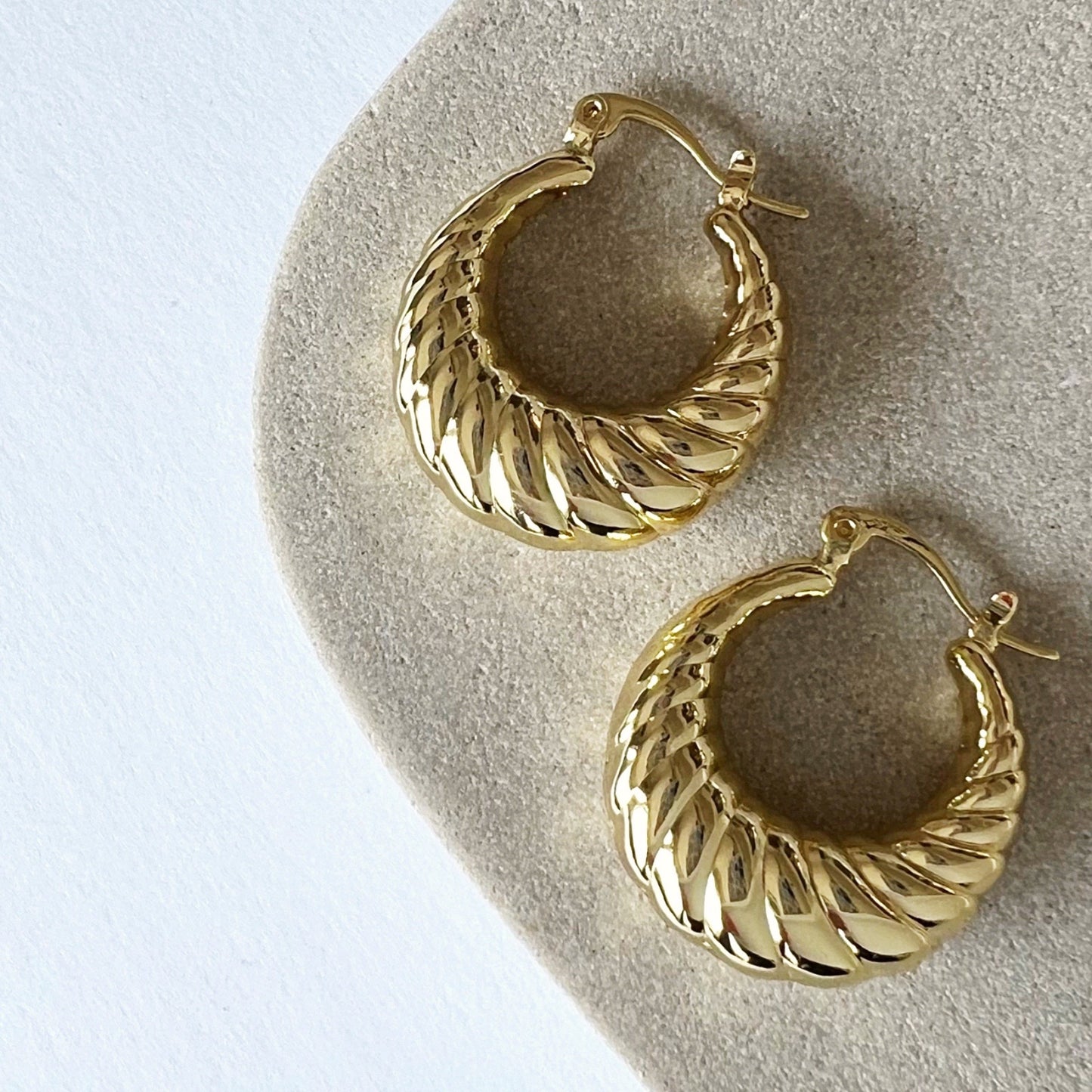 Croissant Dome Earrings