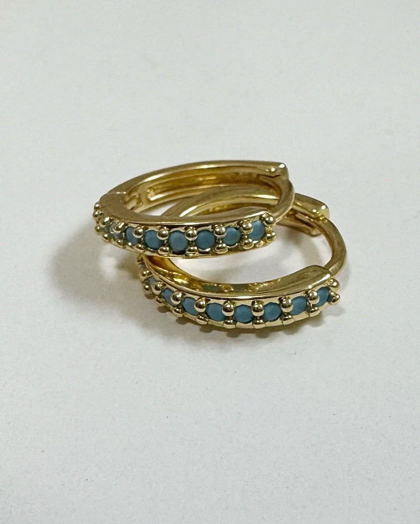 Boucles D'oreilles Luxe - Turquoise