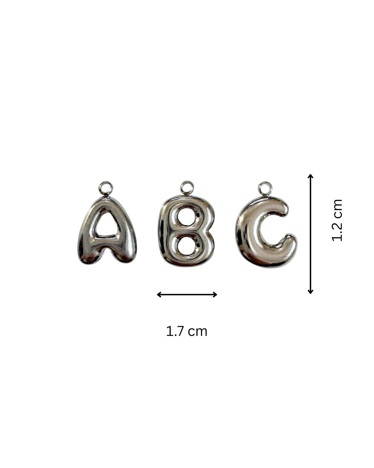 Letters Pendants (Silver)