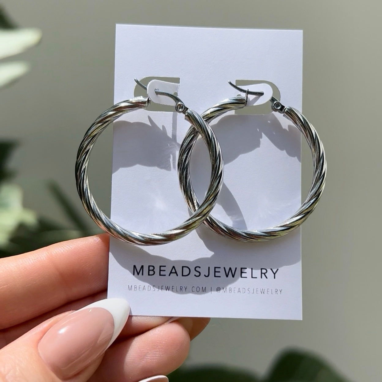 Solana Hoops - Silver