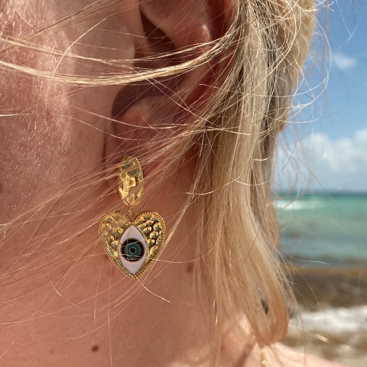 Turquoise Love Earrings