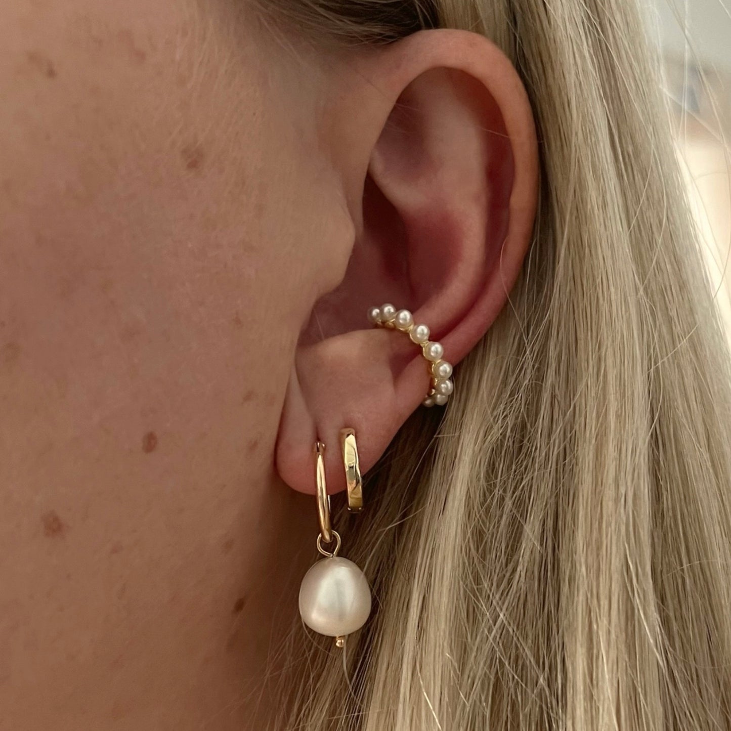 Faux Pearl Ear Cuff