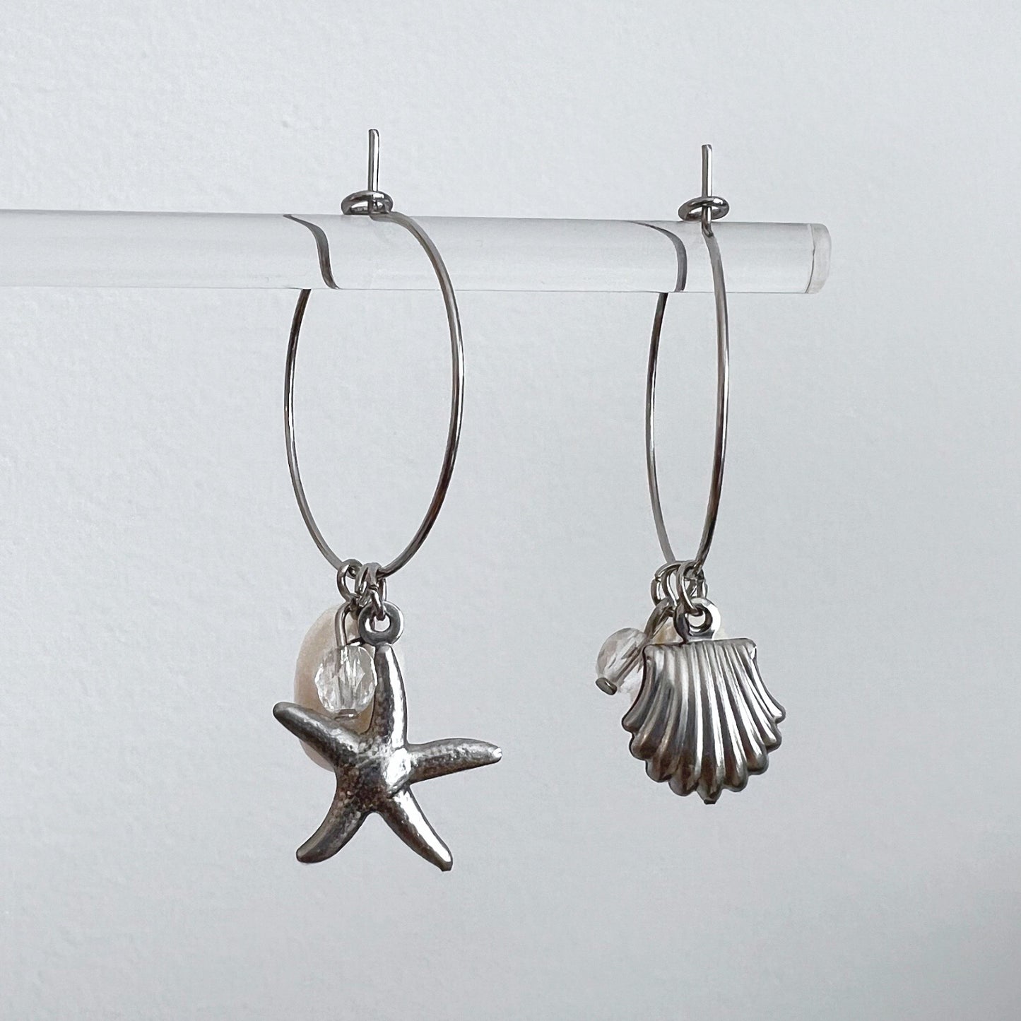 Neptune Earrings - Silver