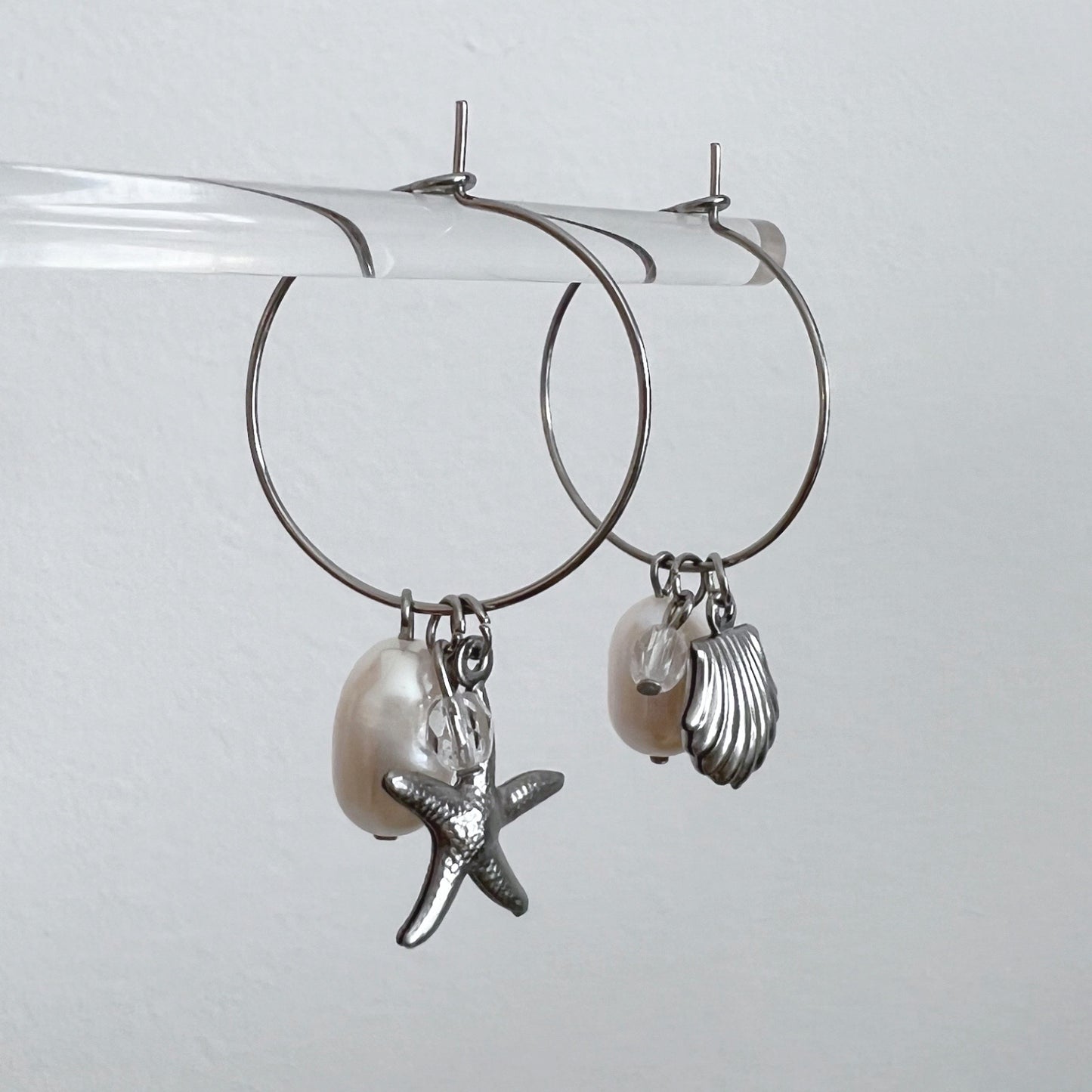 Neptune Earrings - Silver