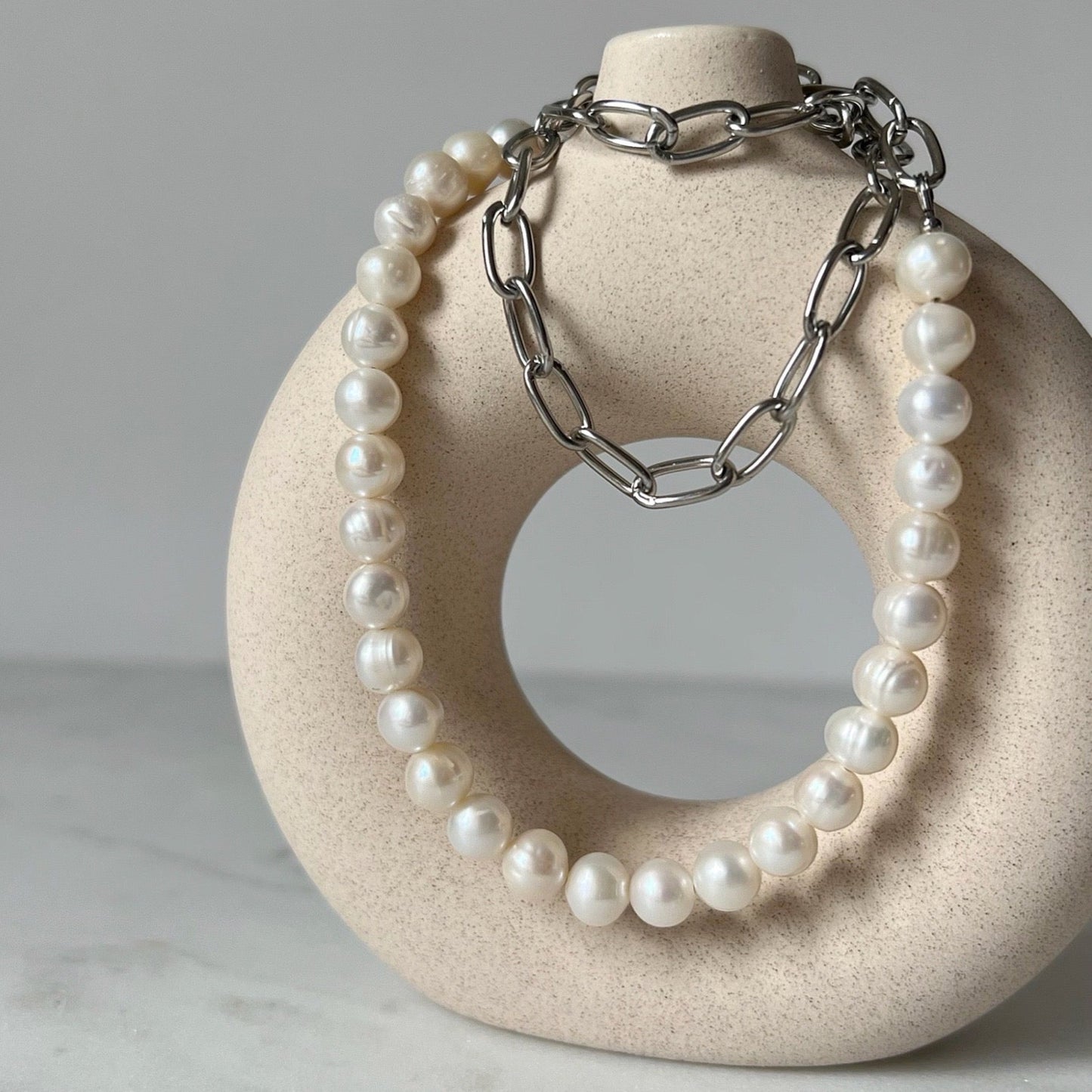 Margarite Necklace - Silver