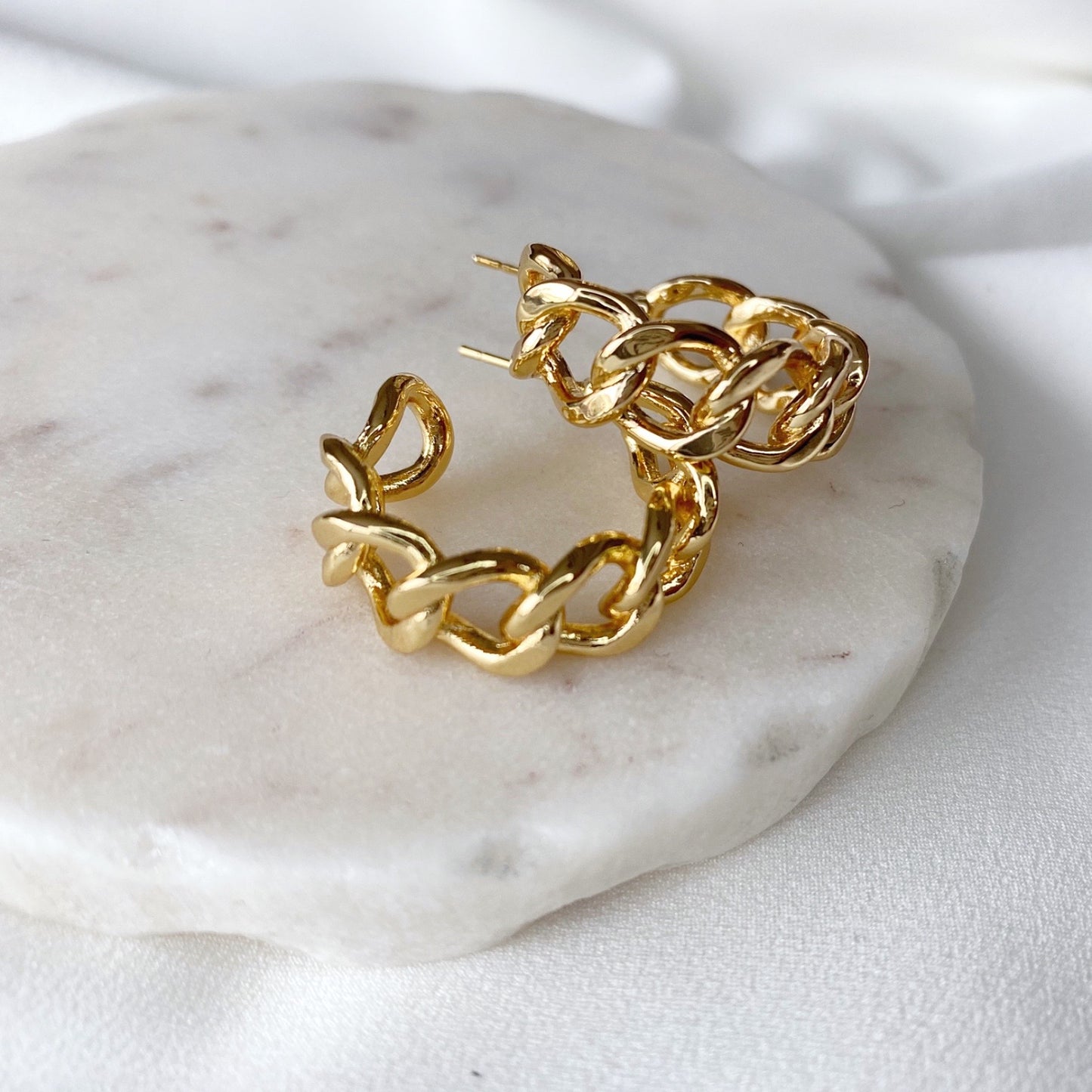 Chunky Chain Hoops