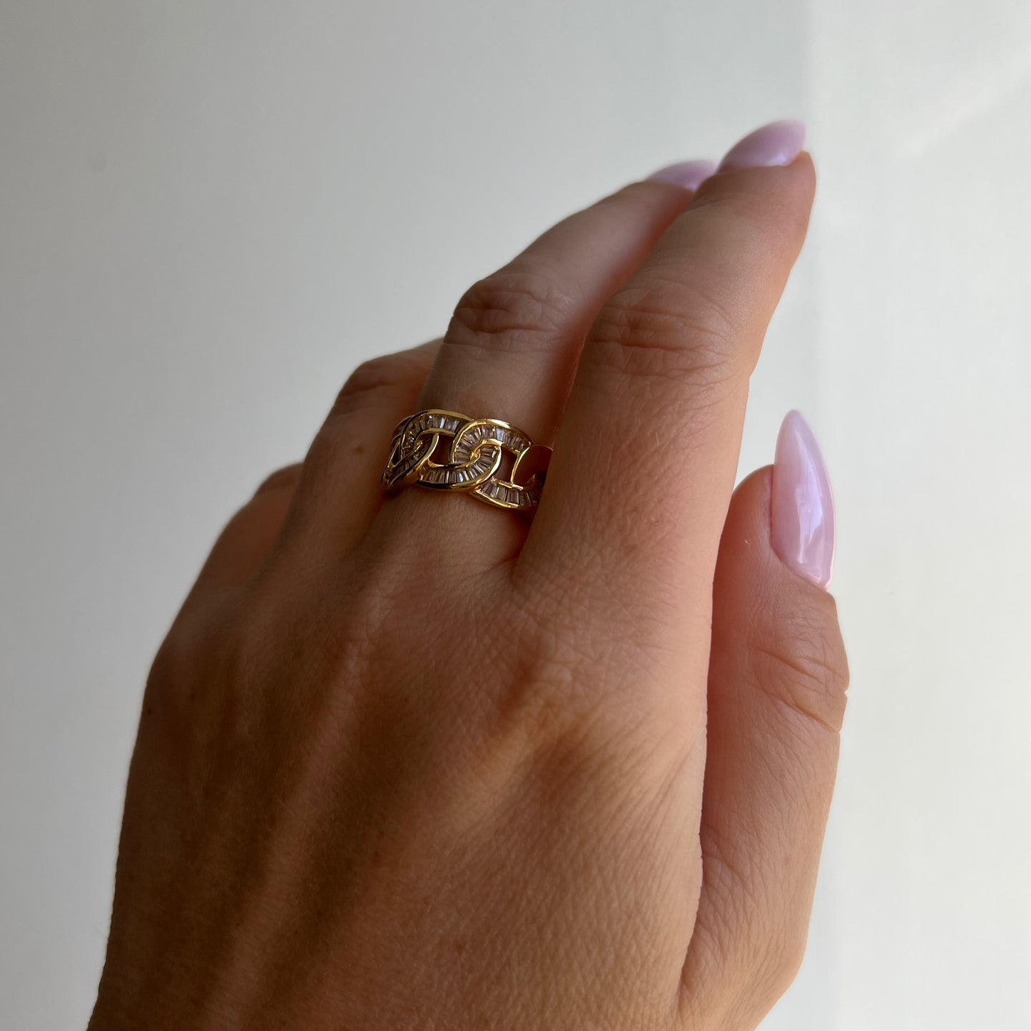 Crystal Chain Ring