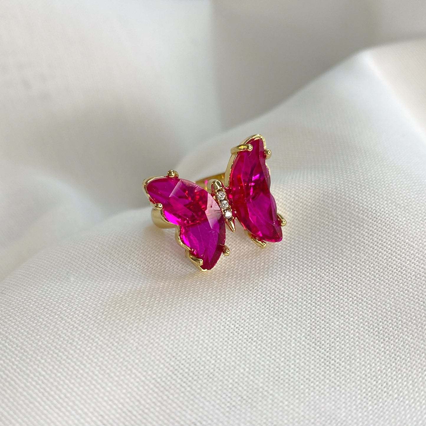 Bague Papillon - Rose