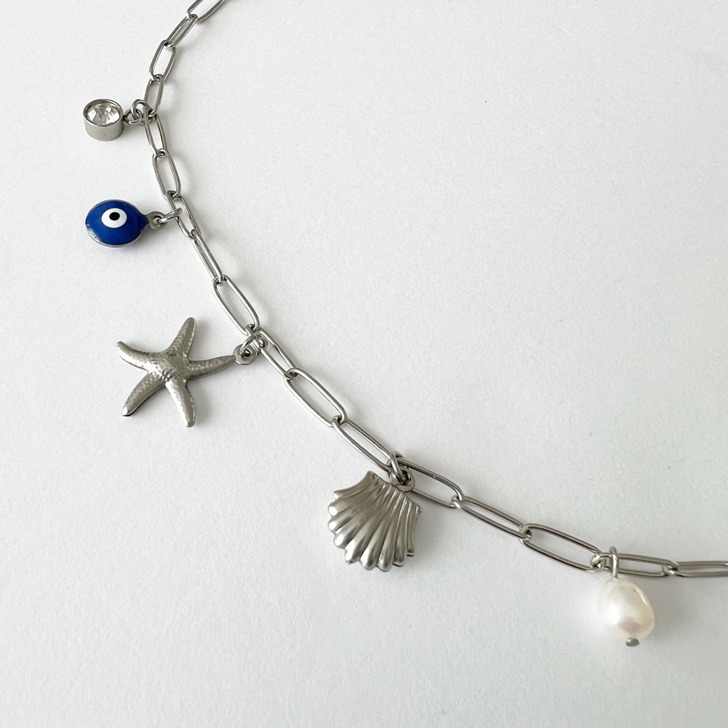 Sea Charms Necklace - Silver