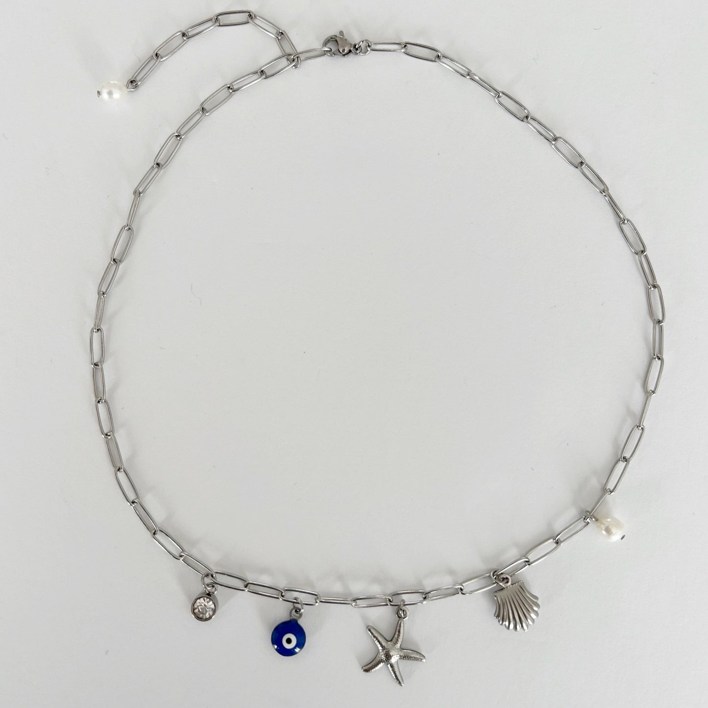 Sea Charms Necklace - Silver