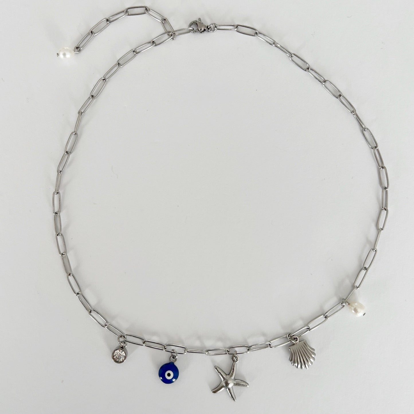 Sea Charms Necklace - Silver