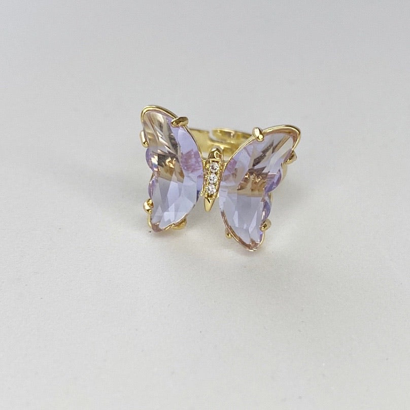 Bague Papillon (Mauve)