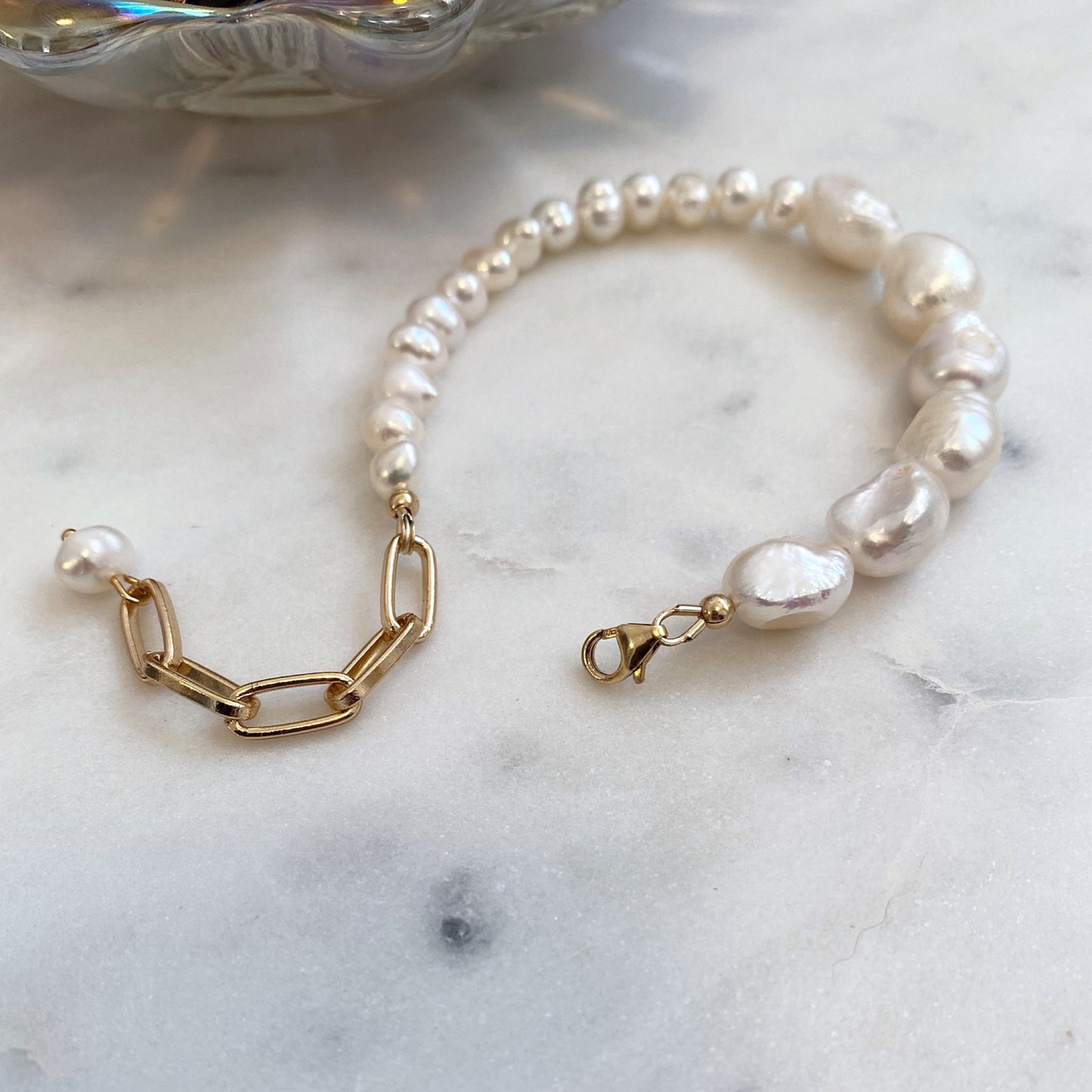 Chunky Pearls Bracelet