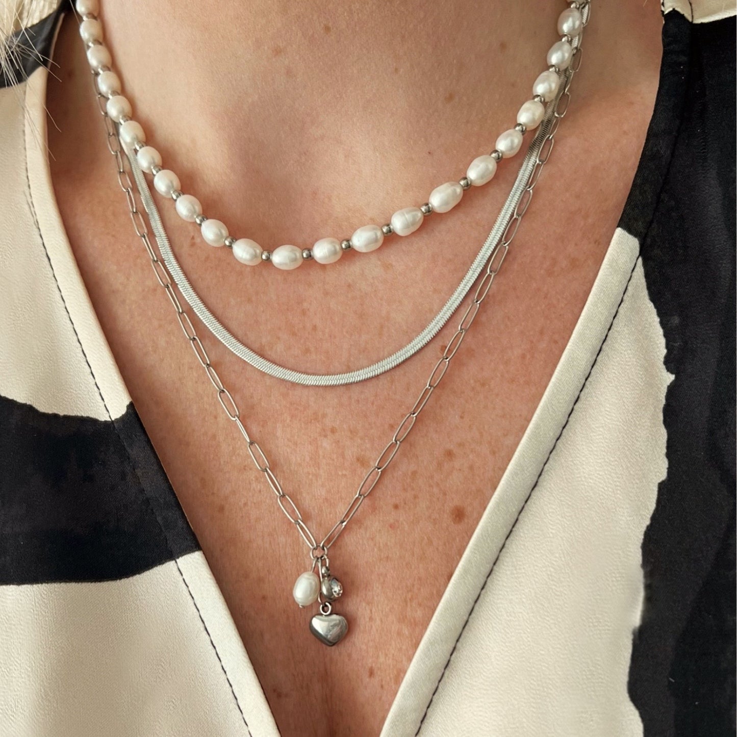 Monique Necklace - Silver