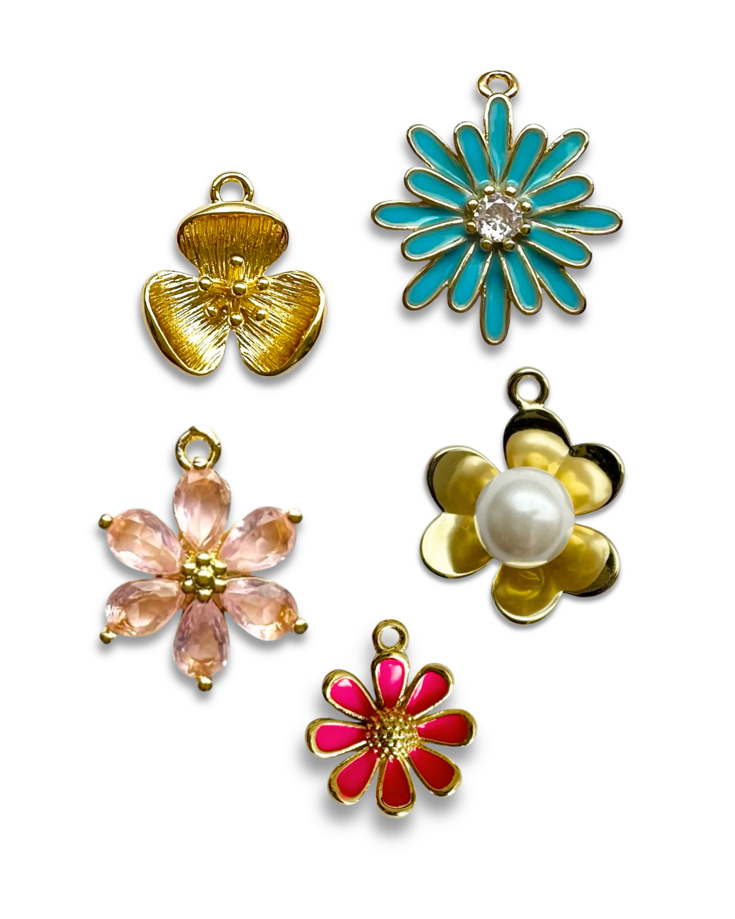 Flowers Pendants (Gold)