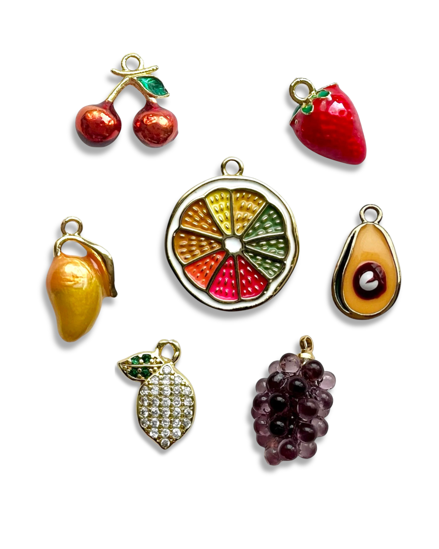 Fruits Pendants (Gold)