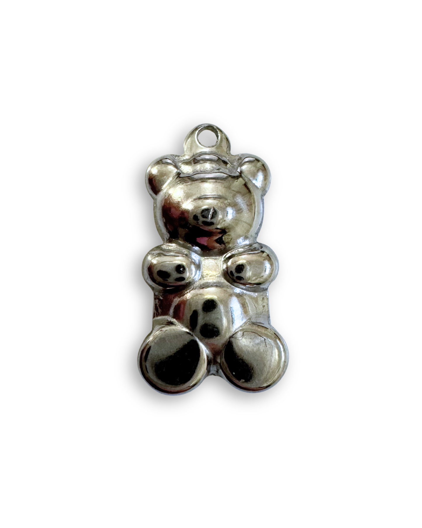 Teddy Bear Pendant (Silver)