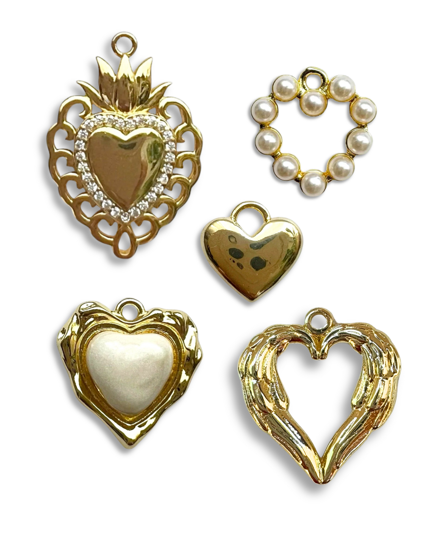 Hearts Pendants (Gold)