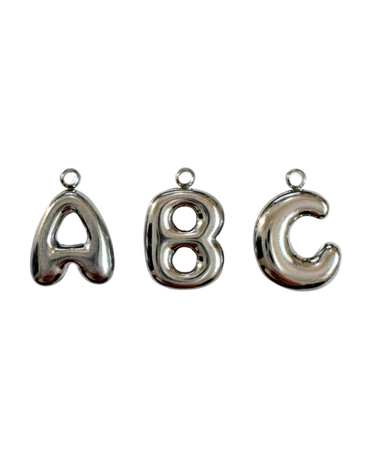 Letters Pendants (Silver)