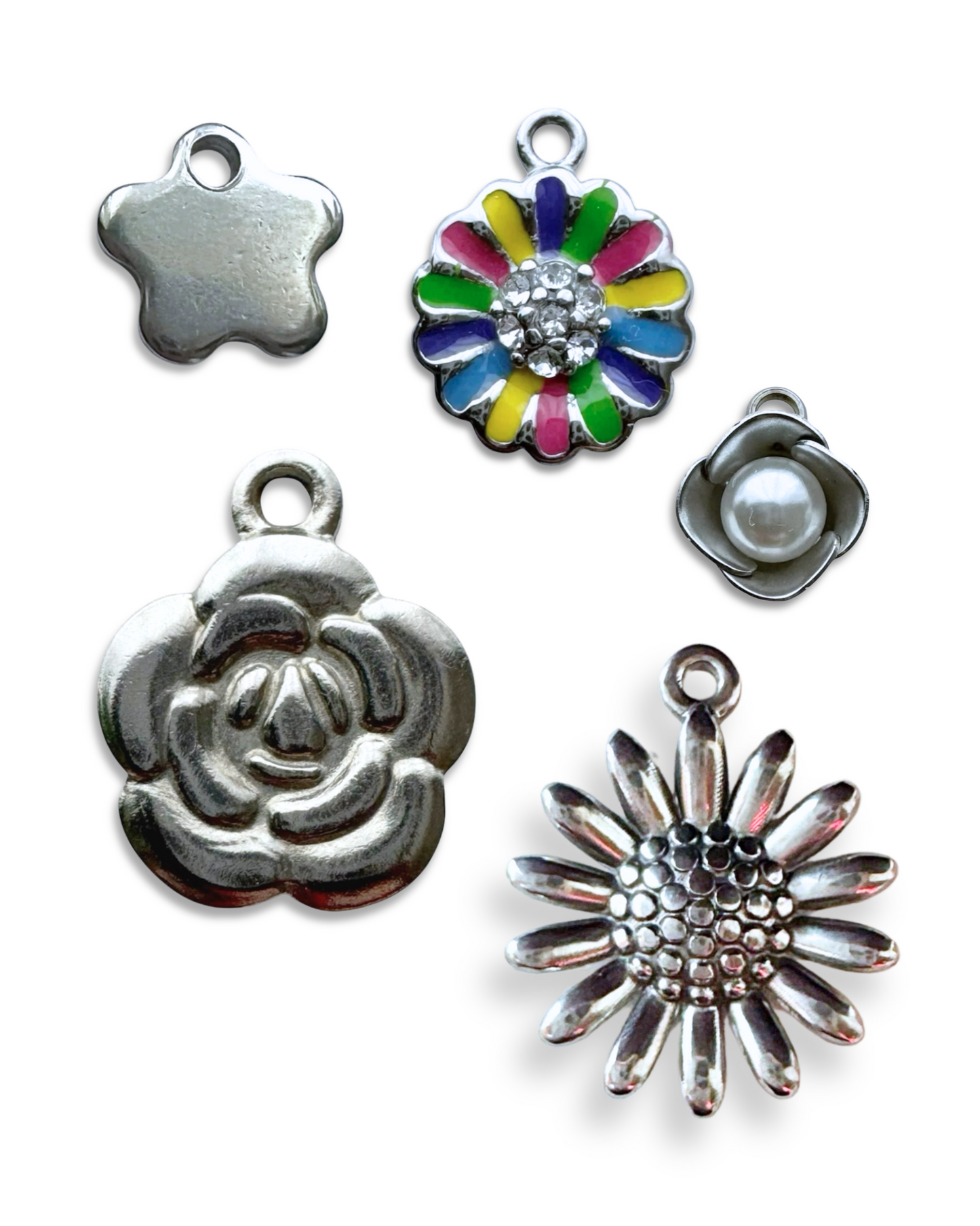 Flowers Pendants (Silver)