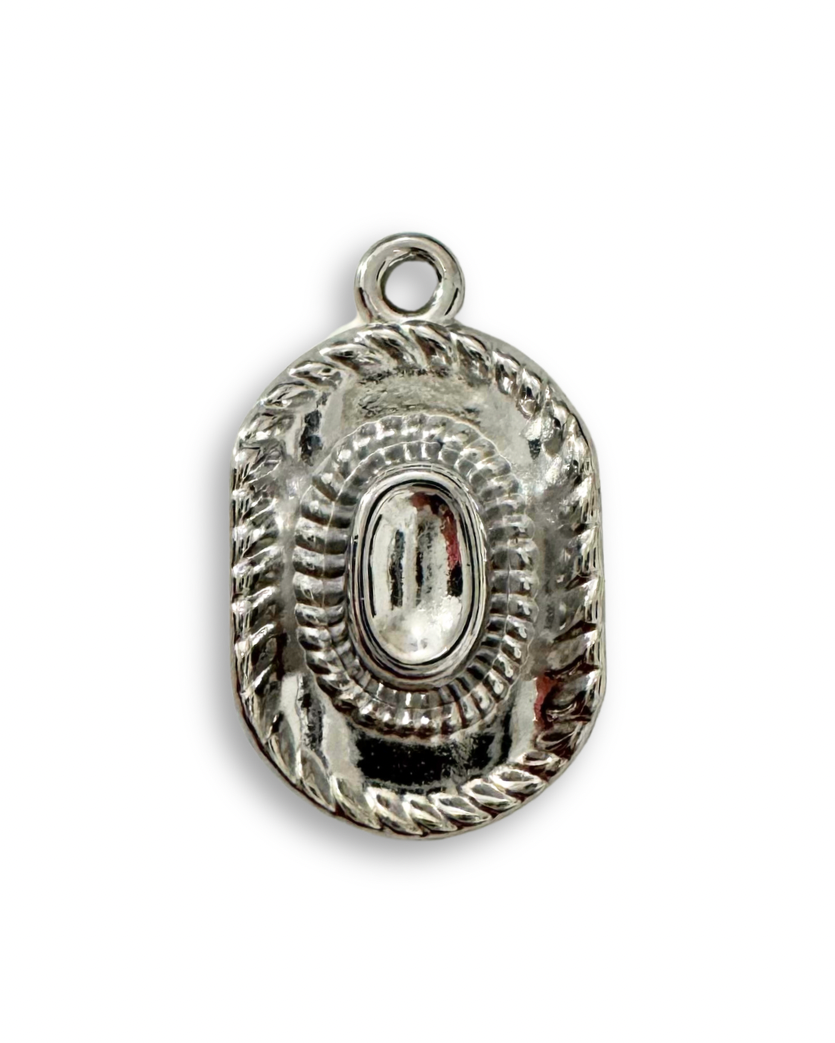 Cowboy Hat Pendant (Silver)