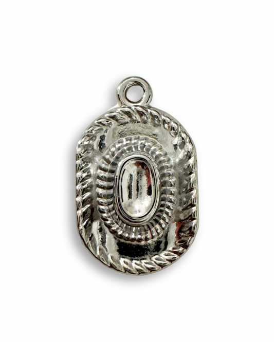 Cowboy Hat Pendant (Silver)