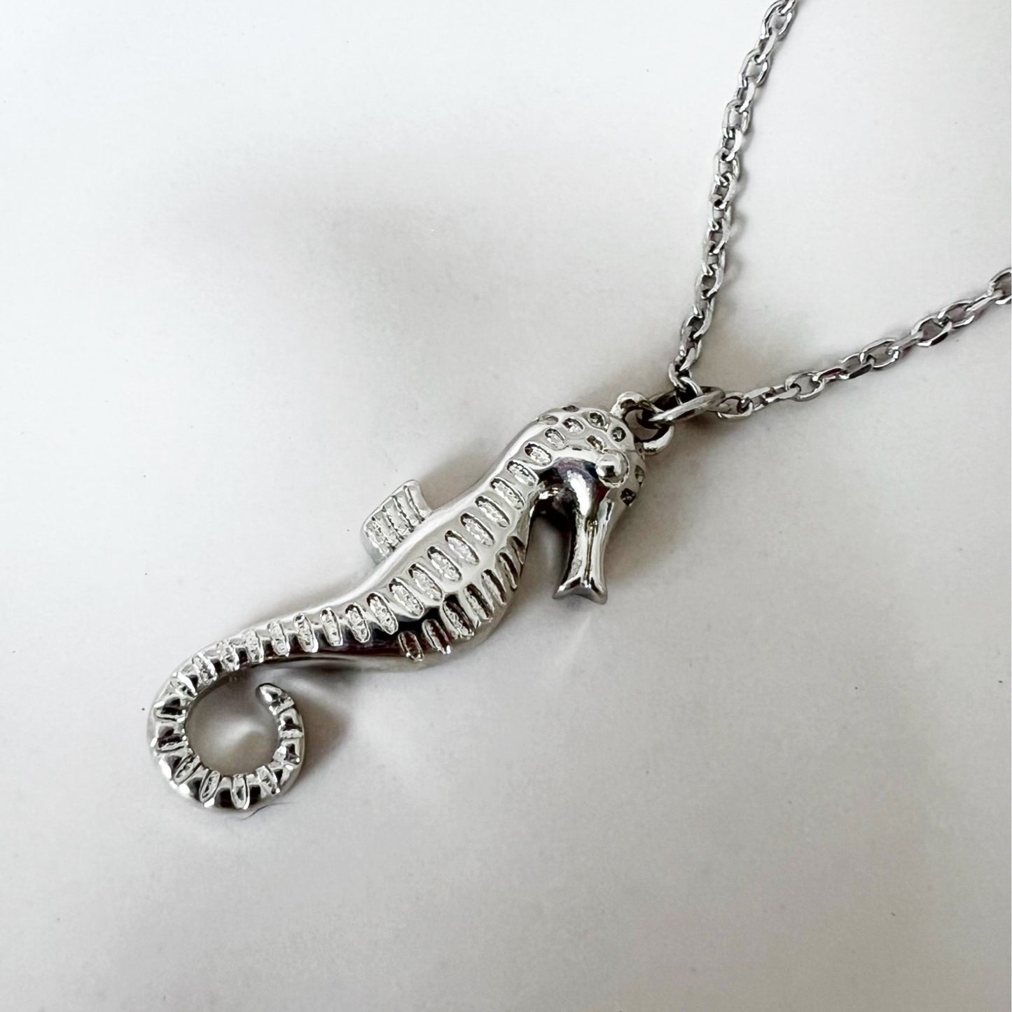 Seahorse Necklace - Silver