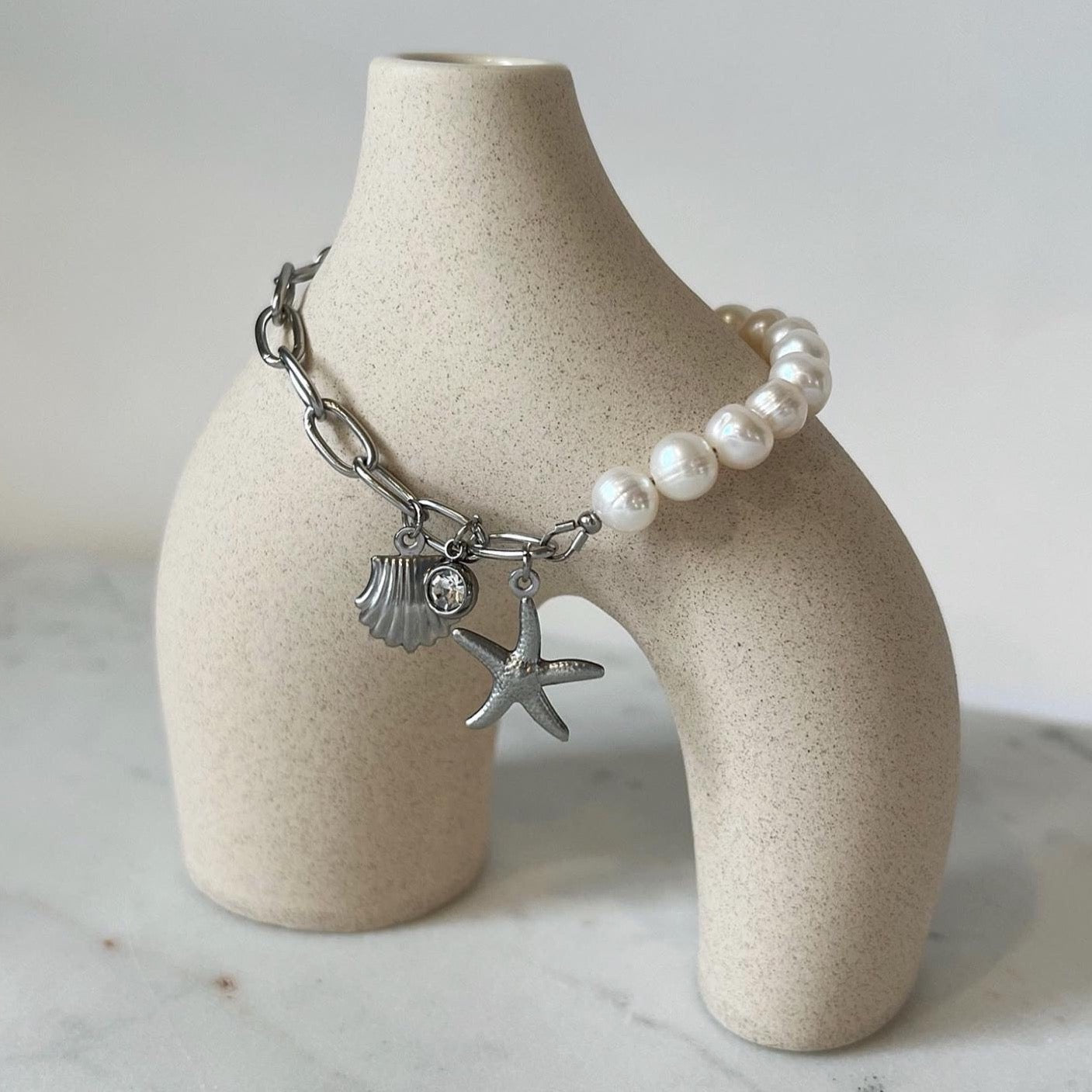 Bracelet Simples Perles - Argent