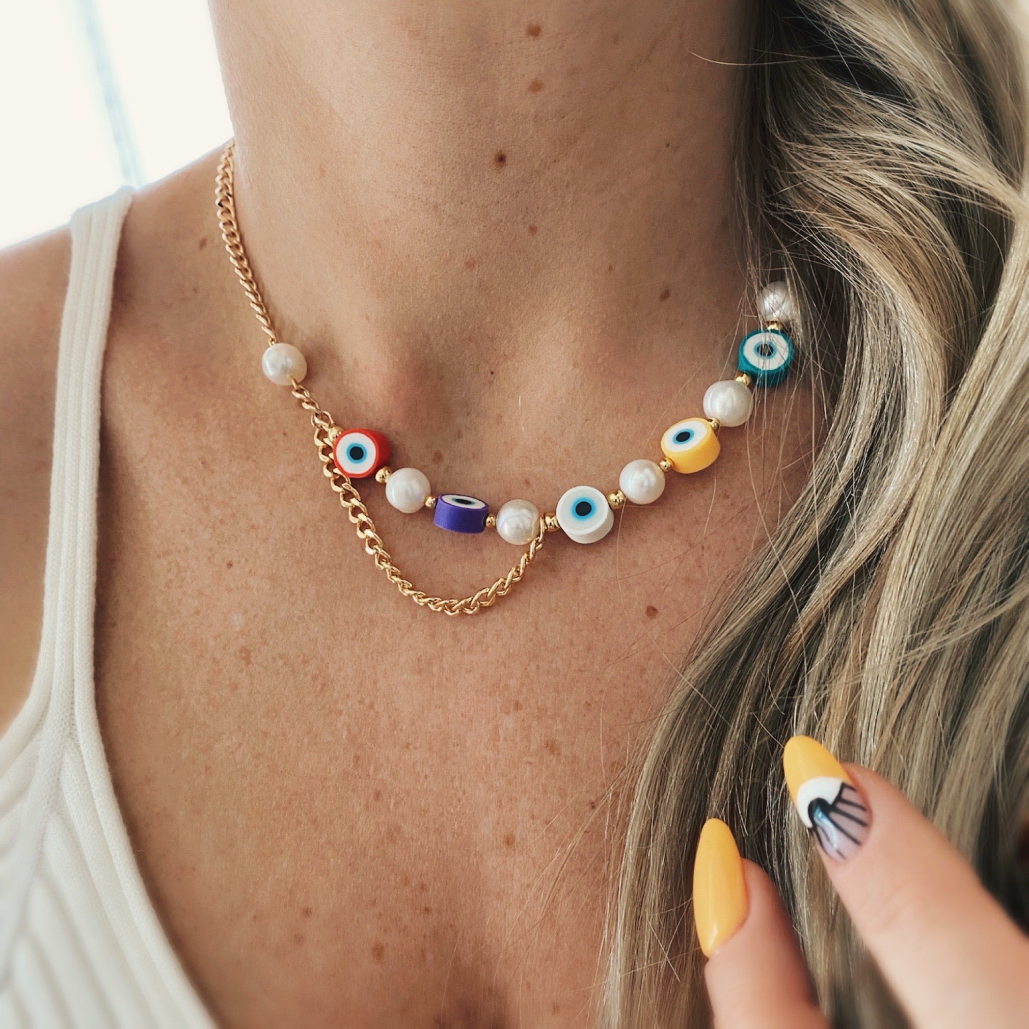 Half Evil Necklace – Mbeadsjewelry
