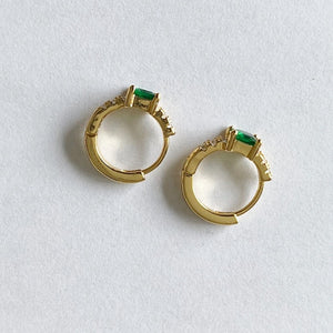 Boucles D'oreilles Éternité - Vertes