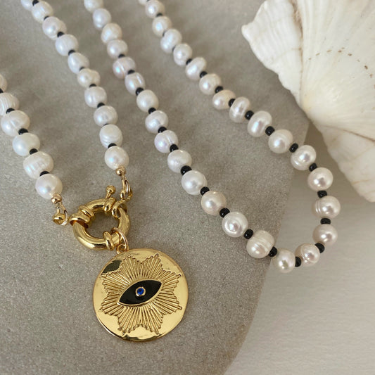 Dark Sea Pearl Necklace
