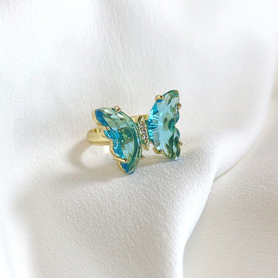 Butterfly Ring (Blue-Aqua)
