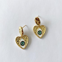 Load image into Gallery viewer, Turquoise Love Earrings