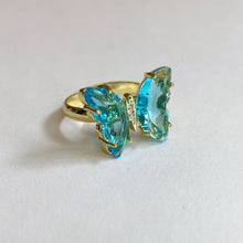 Load image into Gallery viewer, Butterfly Ring (Blue-Aqua)
